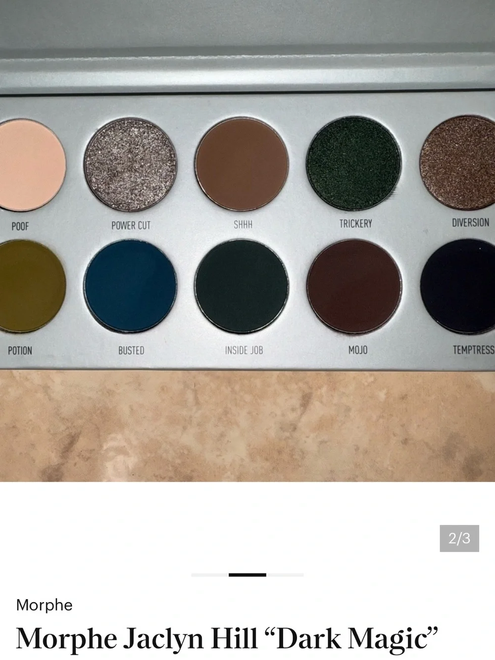 Morphe Jaclyn Hill x Dark Magic eyeshadow palette
